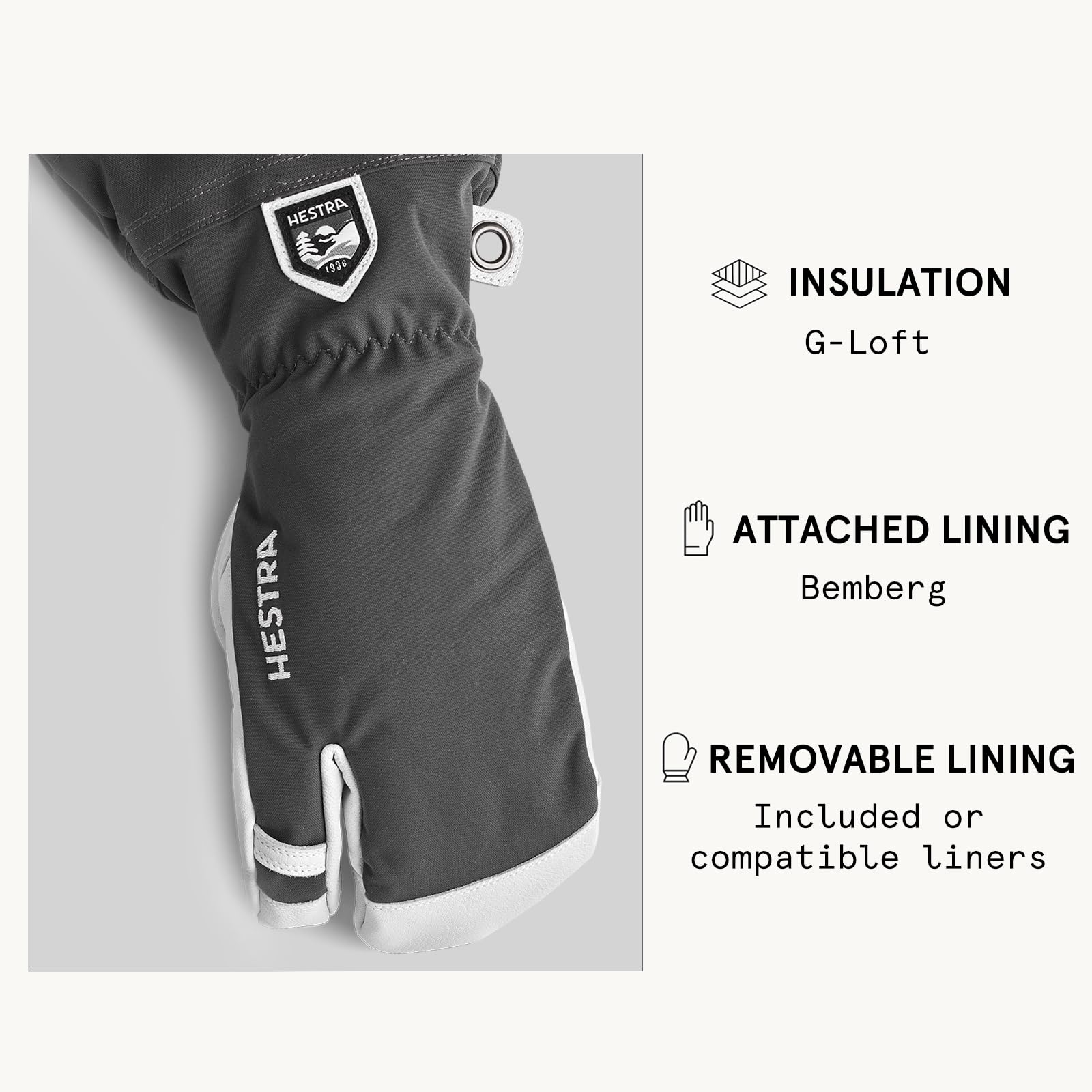 Amazon | HESTRA(ヘストラ) ヘリ スキー スリーフィンガー HELI