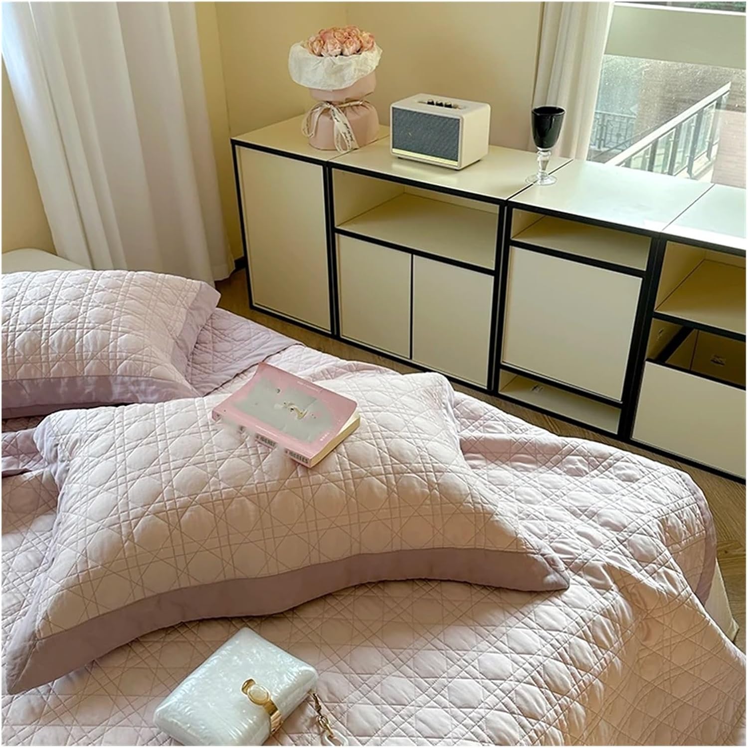 High-end Nature Fiber Bedspread on The Bed Cover Fiber bedspreads and coverlets Summer Couple Bed Quilt Mattress Topper,Cotton Duvet