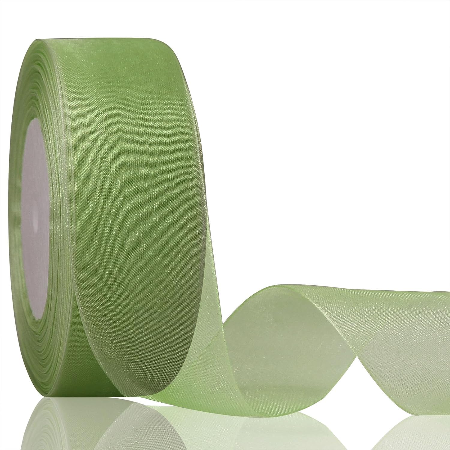 Shimmer Sheer Organza Ribbon, 1-1/2 inch x Continuous 50 Yard Hot Pink Chiffon Fabric Ribbon for Gift Wrapping, Bouquet Wrapping,Wedding Decoration,Christmas Tree, Crafts, Bows.
