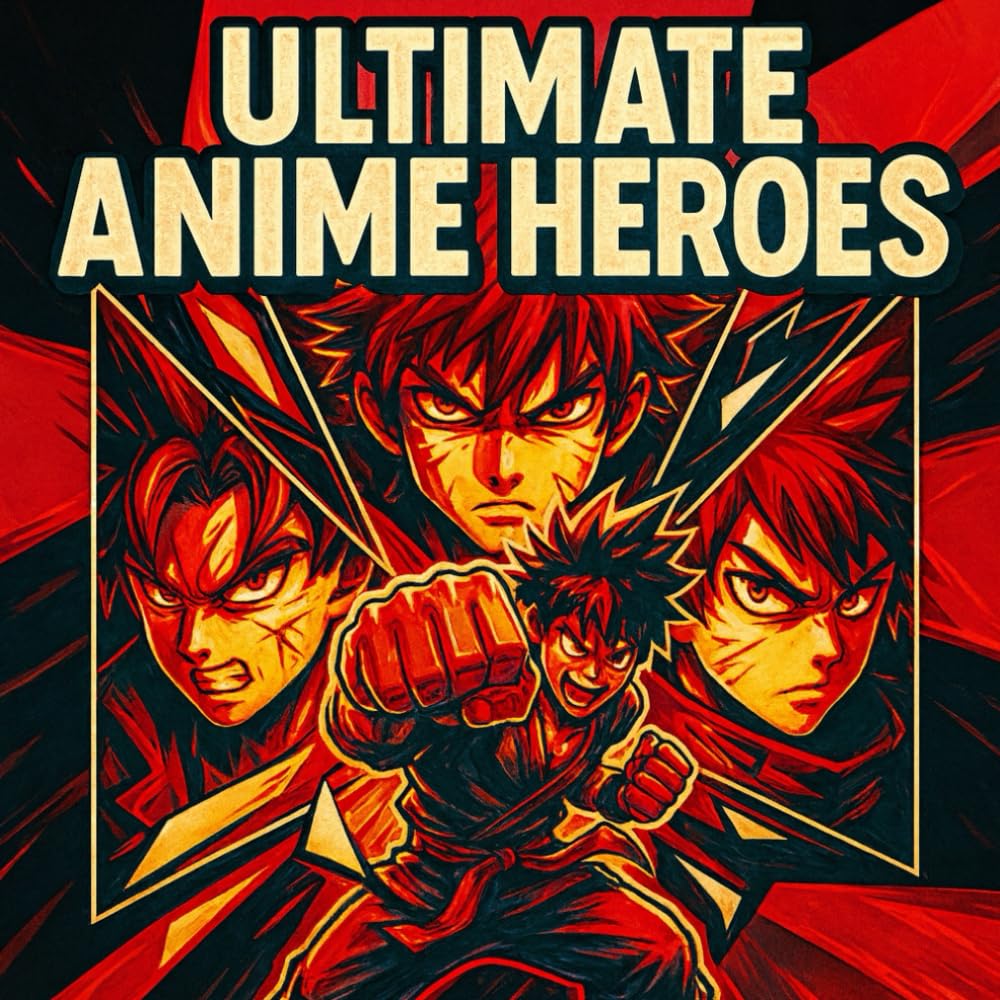 Ultimate Anime Heroes: Original Manga Characters Coloring Book for Anime Fans