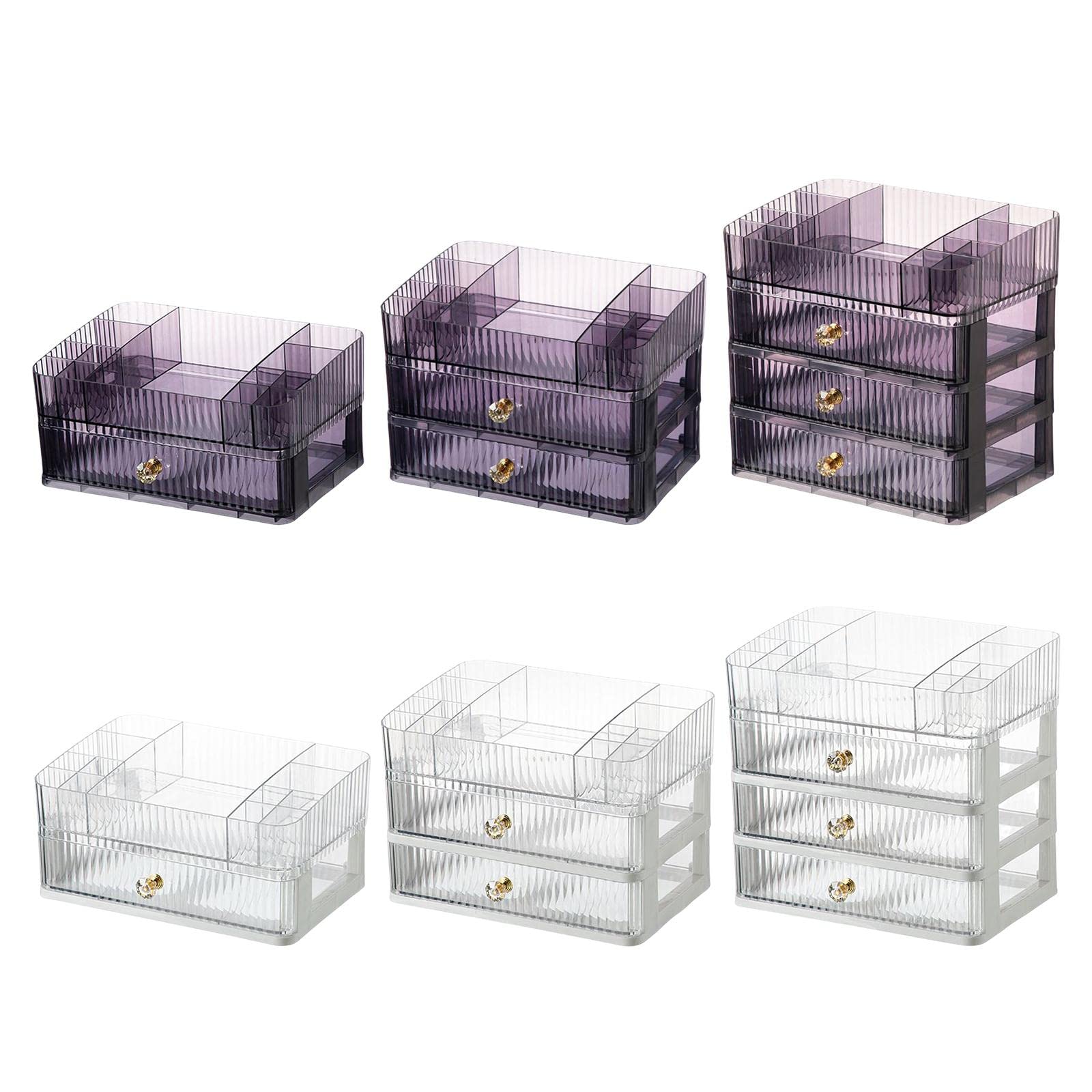 CALANDIS™ Makeup Cosmetic Organizer Cosmetic Display Lipstick Organizer for Desktop 2 Tier Clear | Storage Boxes | Home Organization | Household Supplies & Cleaning 3