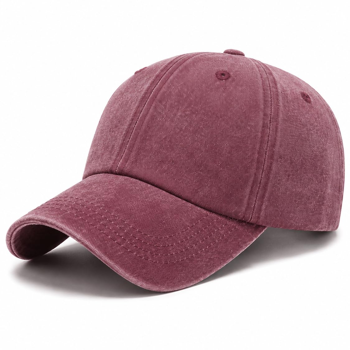 Washed Denim Cotton Baseball Cap for Men & Women, Adjustable Unisex Casual Hat, Breathable Soft Outdoor Travel Sports Sun Cap-image-1