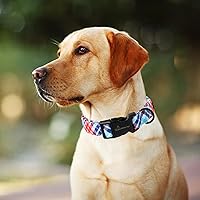 Vista 182 de Aring Pet Collar de algodón, ligero y ajustable, con hebilla de liberación rápida para perros pequeños, medianos y grandes, para cachorros, XS