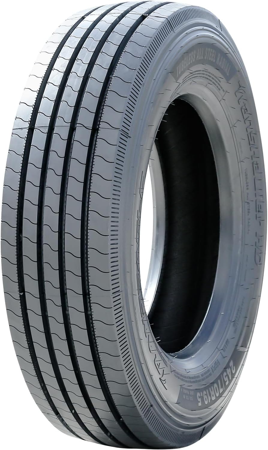 Transeagle Transhauler HD All-Season Commercial All Position Radial Tire-245/70R19.5 245/70/19.5 245/70-19.5 135/133M Load Range H LRH 16-Ply BSW Black Side Wall