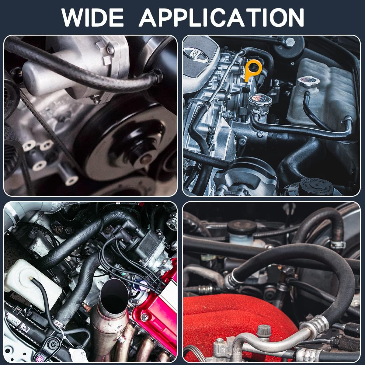 3/8 Inch ID NBR Rubber Hose, 25 Feet Fuel Hose Line Transfer Hose for Small Engine Black