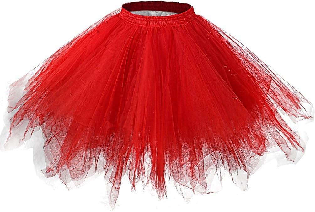 Women's 1950s Vintage Bubble Tutu Petticoat - Tulle Half Slip Skirt For Dance, Costumes, Parties