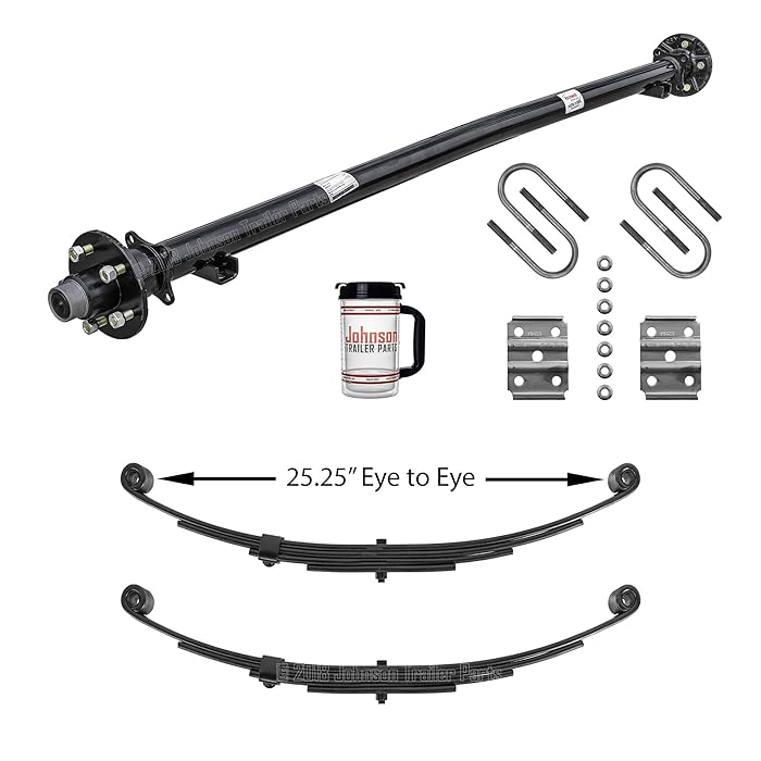 Buy Rockwell American 3,500 lb Trailer Idler Axle with Leaf Springs & U