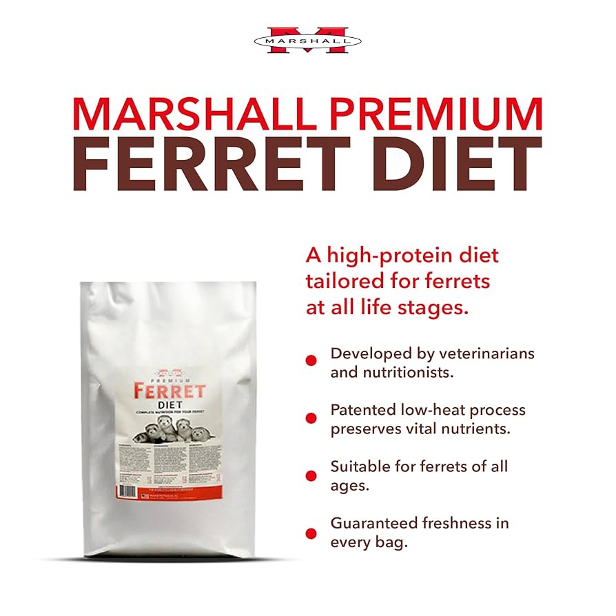 Amazon.com : Marshall Premium Ferret Diet Dry Food – 18 lbs