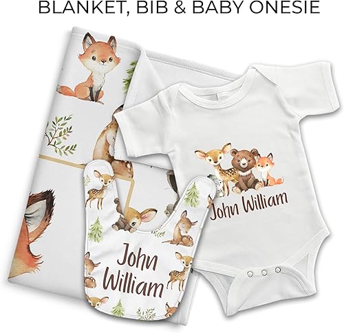 Miniatura 78 de MDPrints - Mantas de bebé personalizadas de vaca para niños, manta personalizada con nombre de bebé, regalo personalizado para recién nacido, Vaca