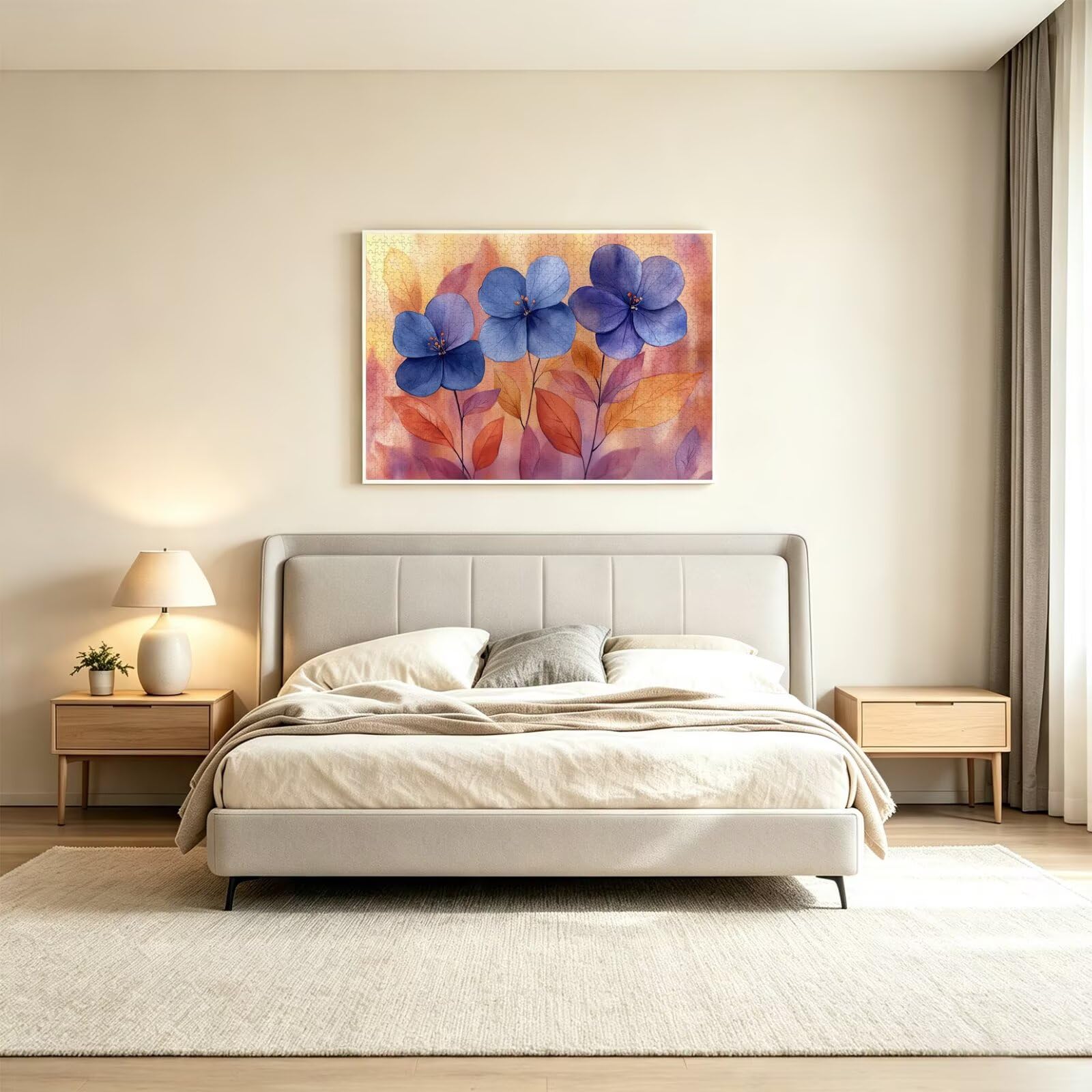 Puzzle 5000 Pezzi astratto Puzzle Legno fiori, n-32