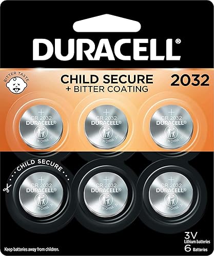 Duracell - Batería de moneda de litio 2032 de 3V - con revestimiento amargo - 24 unidades