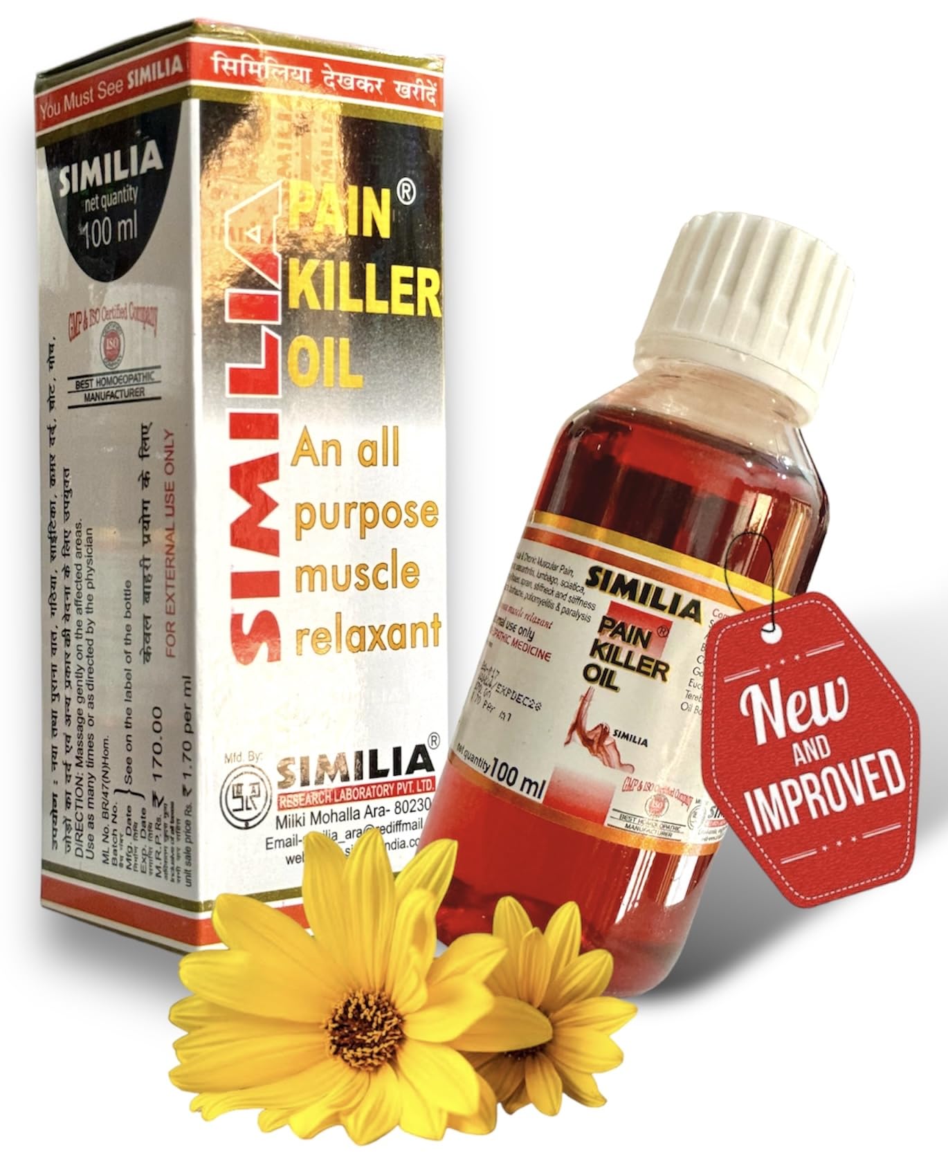 HOMOCOS Med-029 Similia Pain Killer Oil 100ml - PAIN Relief for Unisex Adults