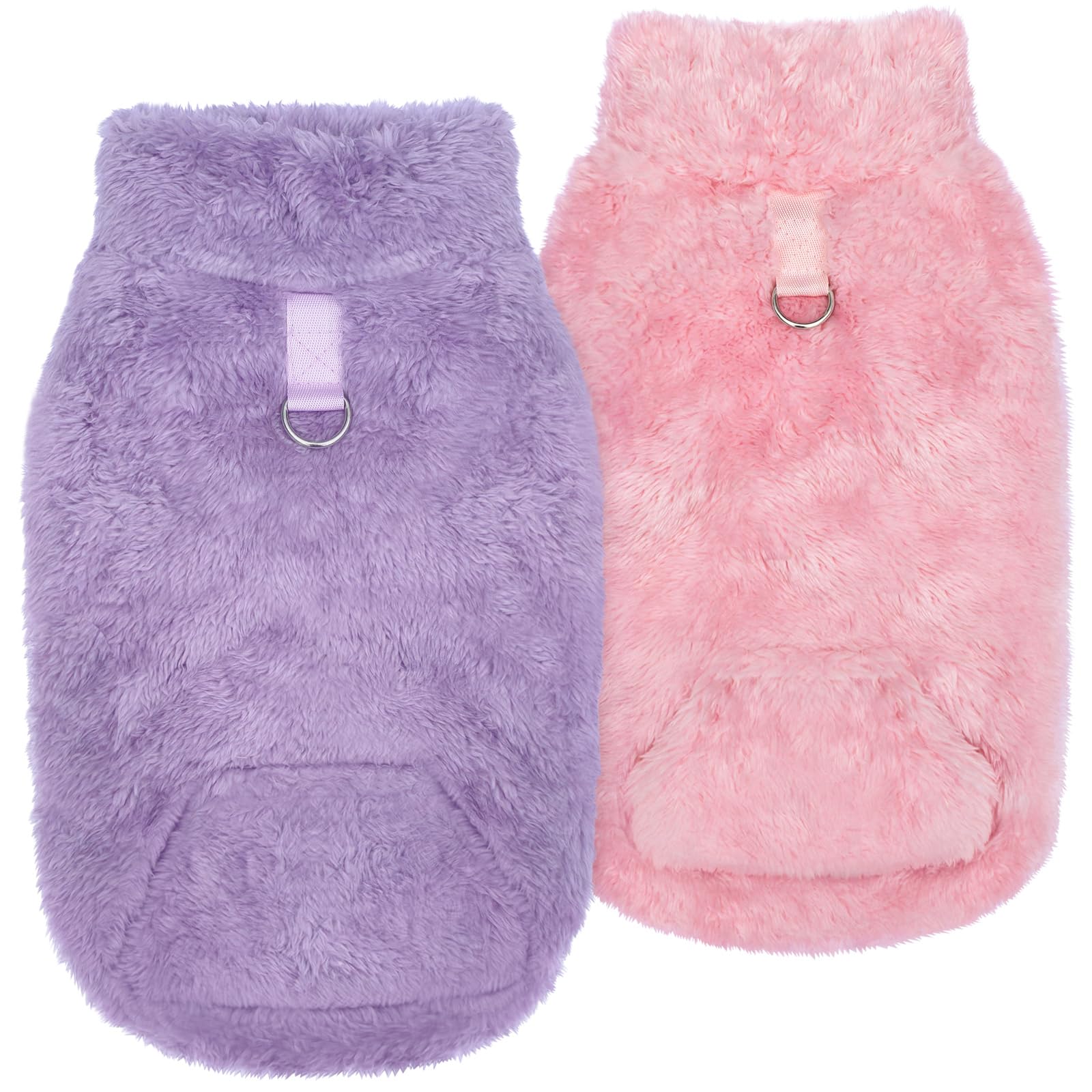 Vêtement chaud pour chiot et chat qui tremble en hiver lot de 2 pulls polaires XXL