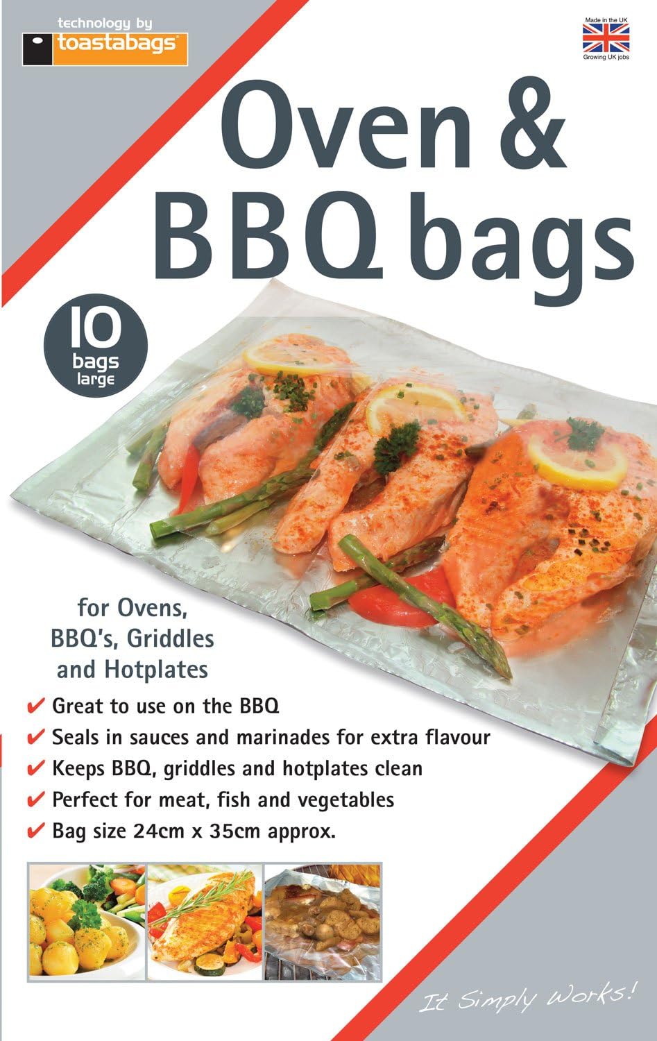 Toastabags Oven/BBQ Bags Large - 10 Pack