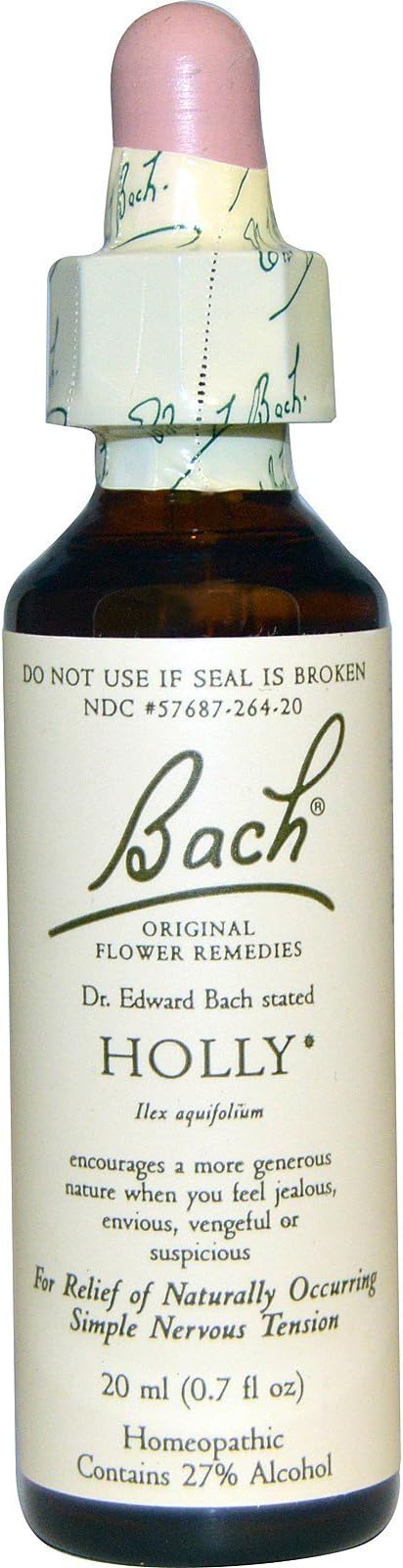 Flower Remedies - Holly, 20 Milliliter - 3 per case.