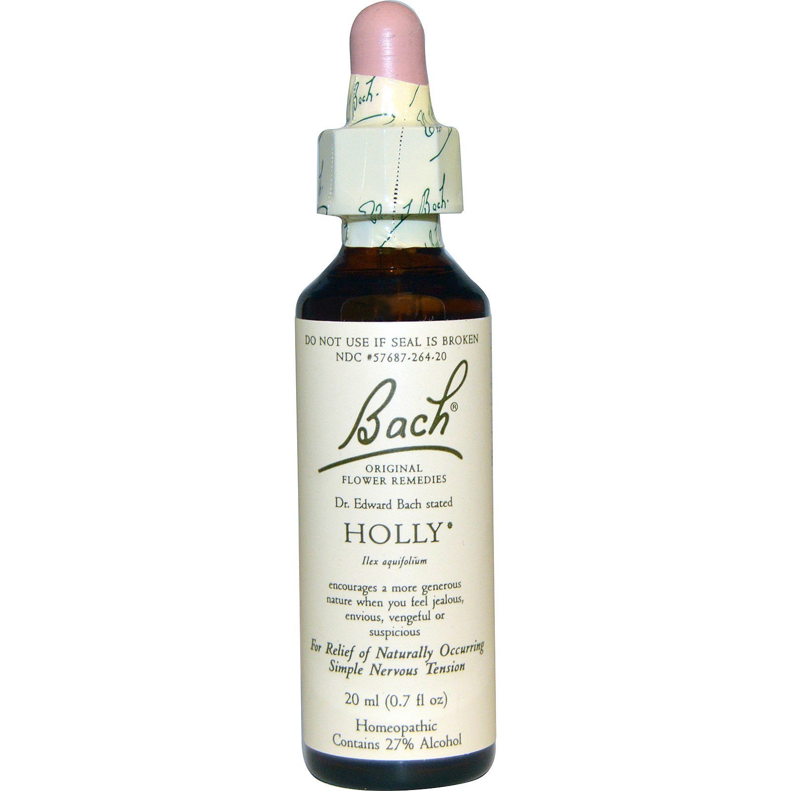 Flower Remedies - Holly, 20 Milliliter - 3 per case.