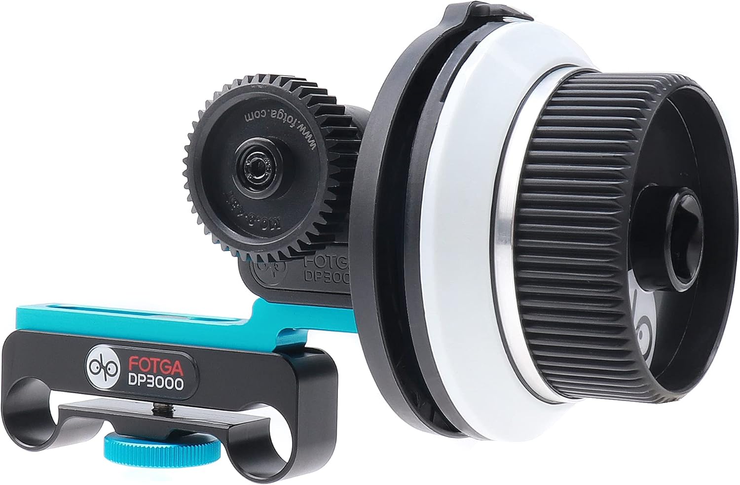 Follow Focus with A/B Hard Stops and Gear Ring Belt for Sony Canon Nikon DSLR Camera Blackmagic BMPCC 4K Video Camera,Fits 15mm Rod Rail System