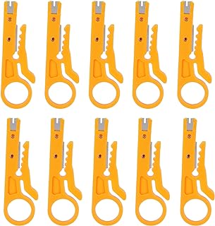 Network Wire Stripper, 10Pcs Mini Wire Stripper, for CAT‑5,CAT‑5e and CAT‑6 Data Lines Electricians Hand Tools Cables with a Diameter of 5-6.2mm