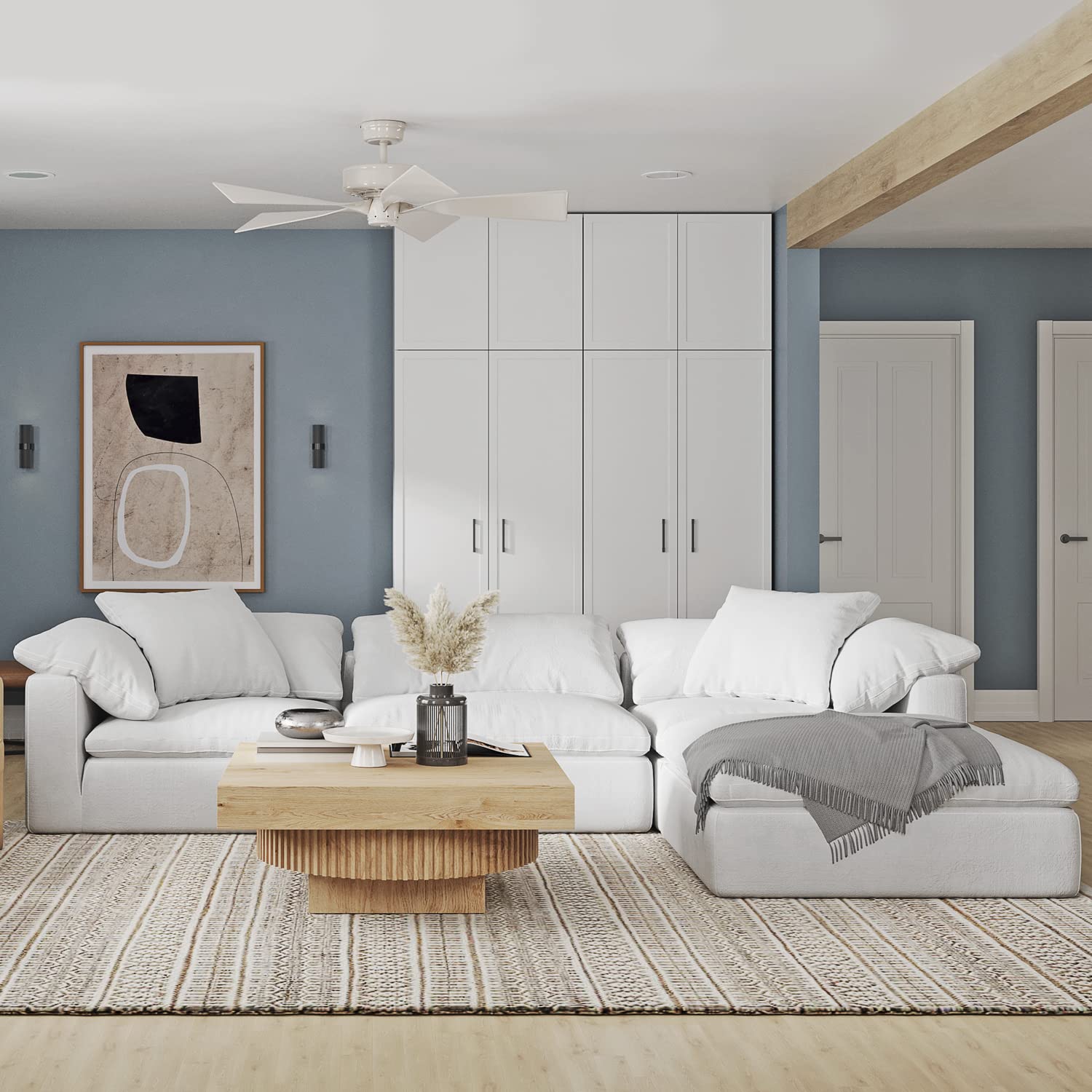 Create Comfort Modular Sectional Sofa Set for Living Room Combine