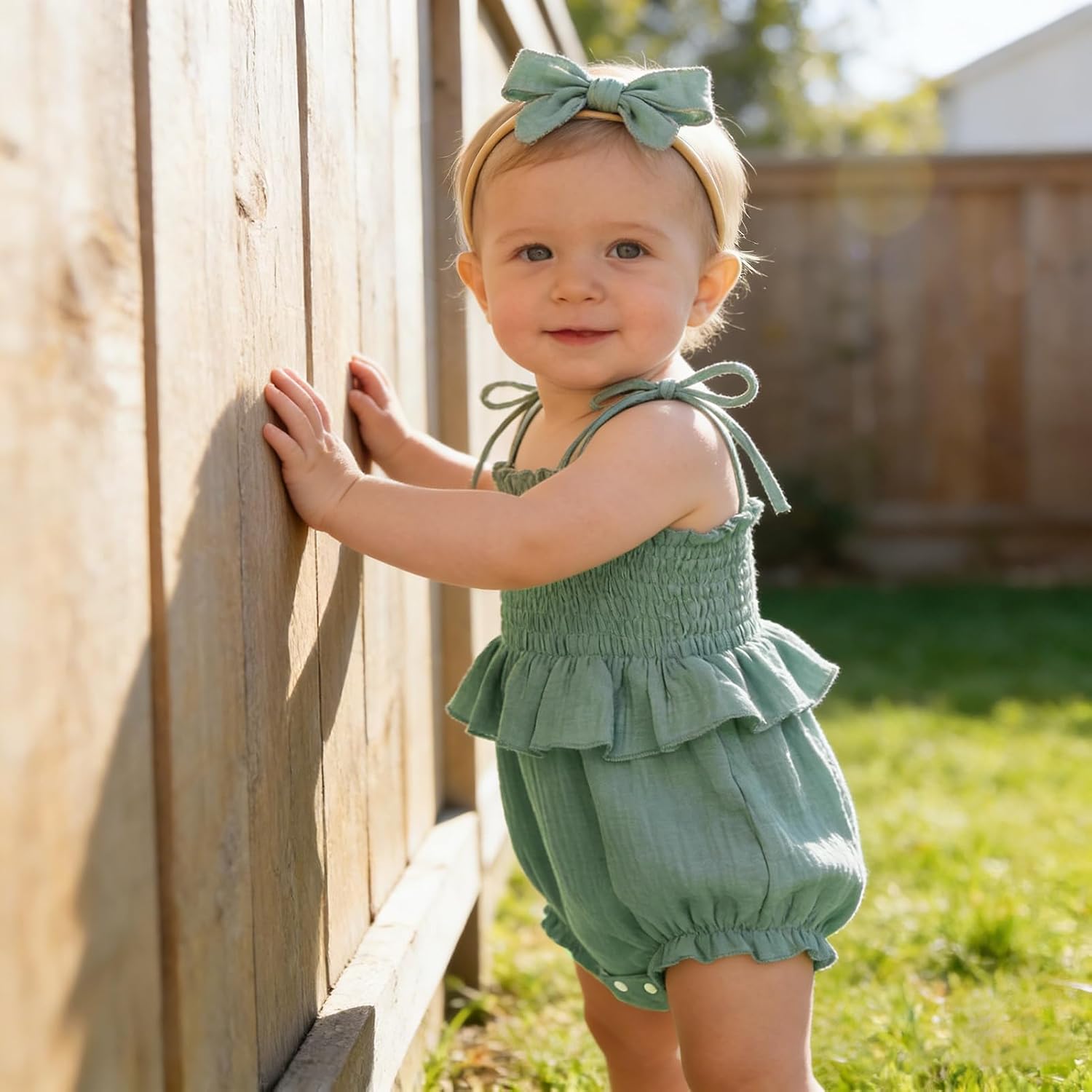 Baby Girl Romper Ruffle Newborn Girl Bodysuit Jumpsuit Baby Girl Clothes Outfit 0-18M image 4
