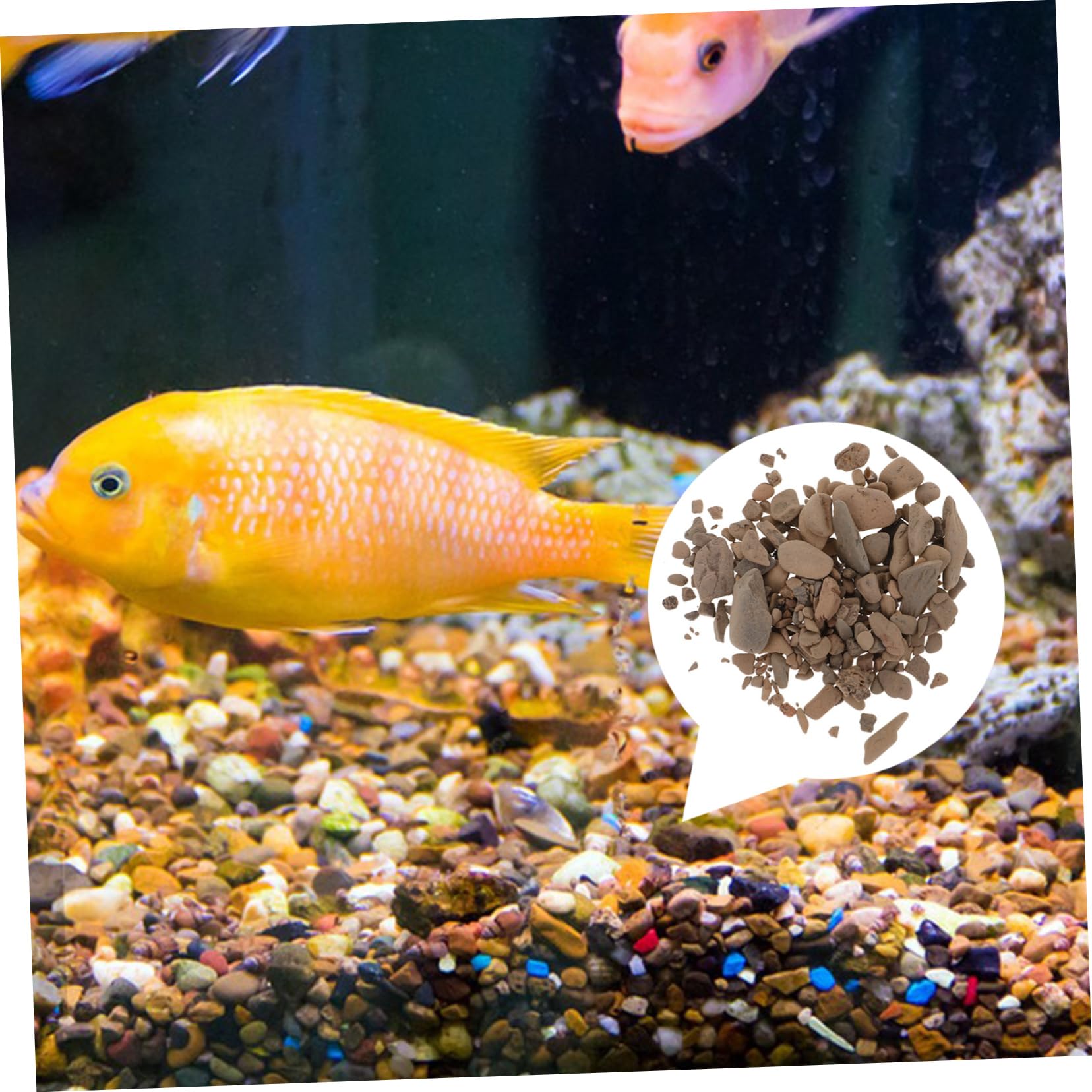 COLLBATH Elegant Aquarium Bottom Sand Replaceable Gravel Flowerpot Stones for Fish Tank Decorative Stones for Vase