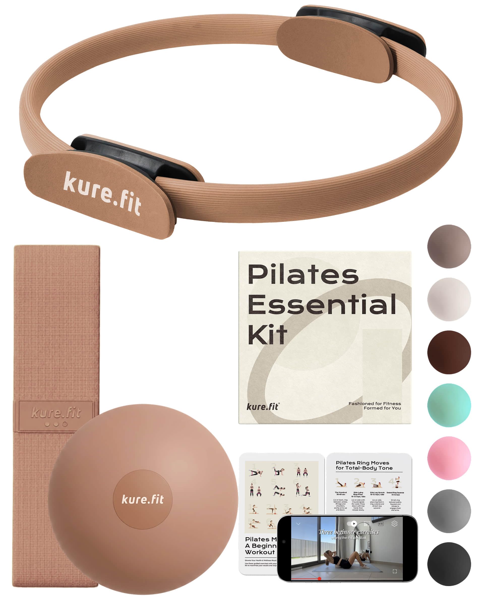 Pilates Kit | Pilates Equipment Set for Home Workouts | Accessories & Guide