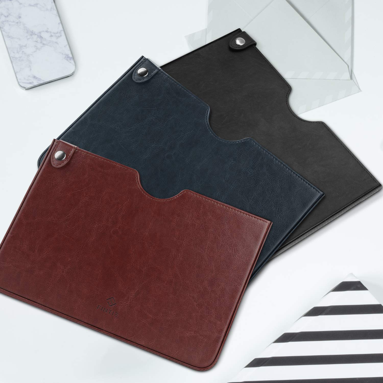 Fintie IPad Tasche Für 10.9/10.2/11 Zoll - Kunstleder Hülle Mit Apple Pencil Halterung