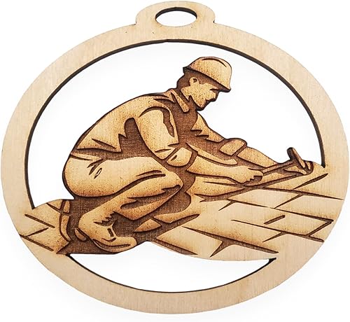 Adorno personalizado para techador, regalo único para techador, adorno de Navidad para techos