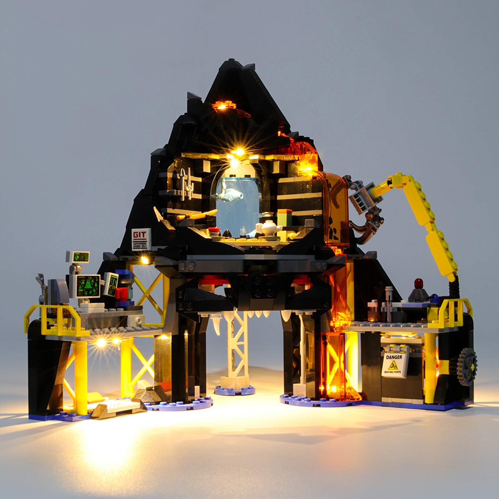 LED Light kit for Ninjago Movie Garmadon's Volcano Lair Building Blocks  Model, Upgraded Version Light Kit Compatible with Lego 70631 (Lego Set Not
