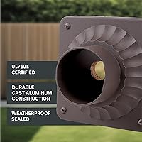 Vista 3 de Designers Fountain 1916-ORB Base de montaje de luz de poste para exteriores, bronce aceitado