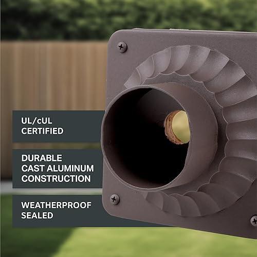 Miniatura 3 de Designers Fountain 1916-ORB Base de montaje de luz de poste para exteriores, bronce aceitado