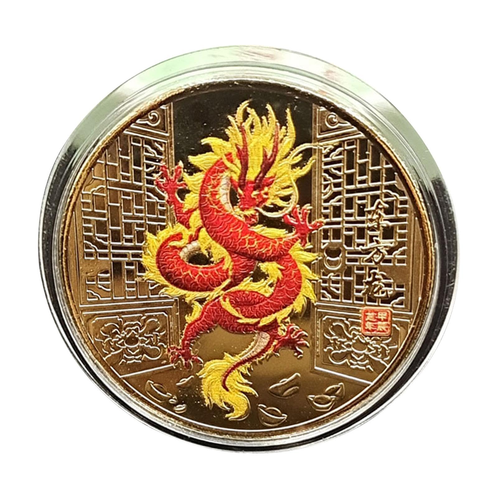MERISHOPP 2024 Chinese New Year Commerative Coin Chinese Dragon Lucky Coin Gifts Friends Golden (B0D86RDCC9) Amazon Price History, Amazon Price Tracker