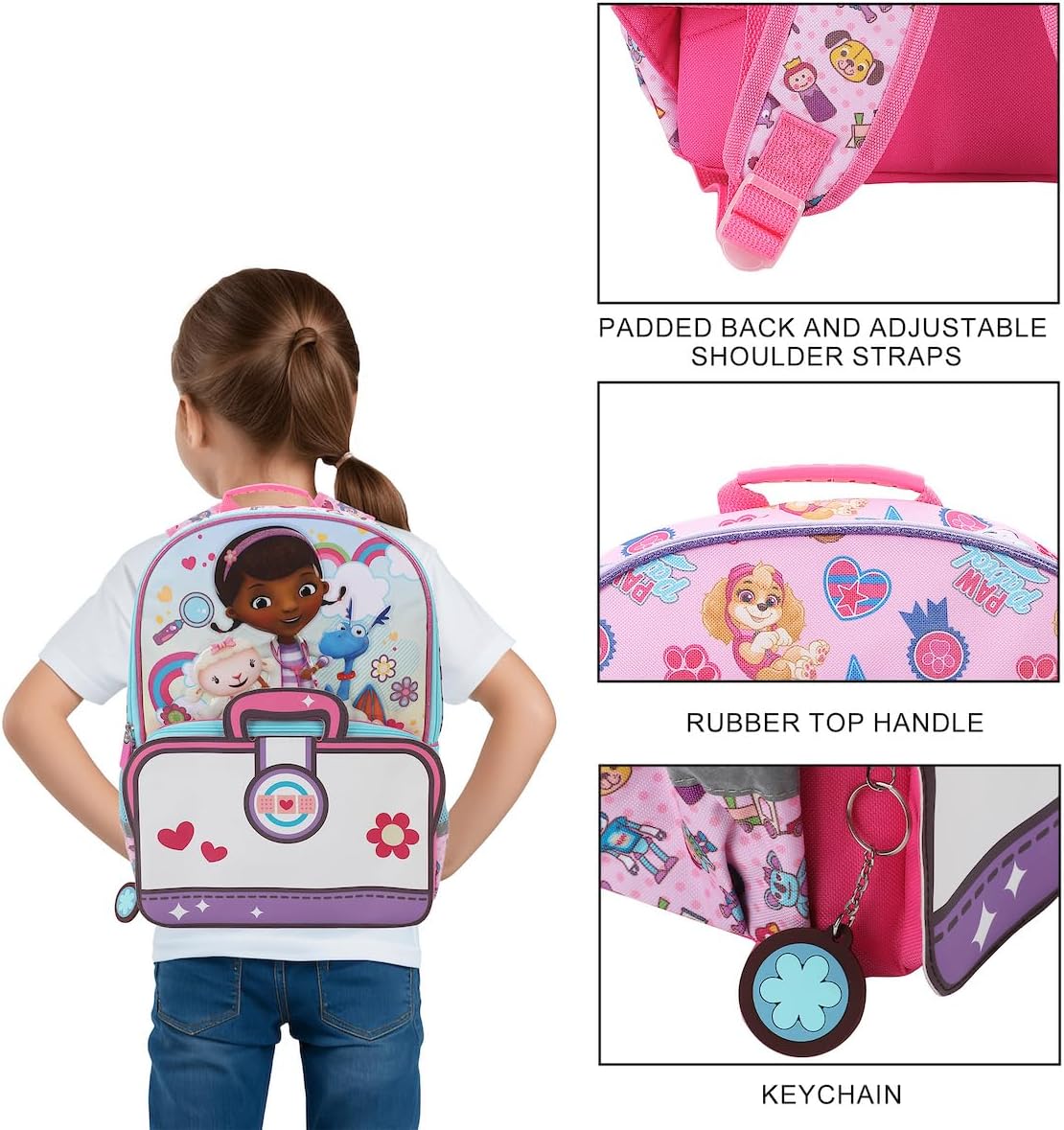 Doc McStuffins Lambie & Stuffy 16" Backpack