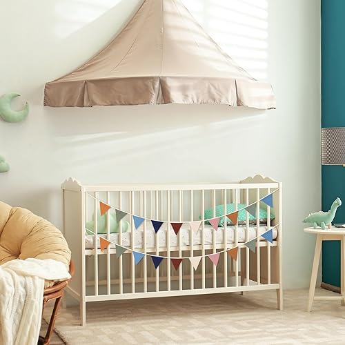 Miniatura 5 de VitalCozy Banderines de 17 pies, 2 unidades, guirnalda triangular, banderines de doble cara para decoración bohemia, baby shower, cumpleaños, boda,