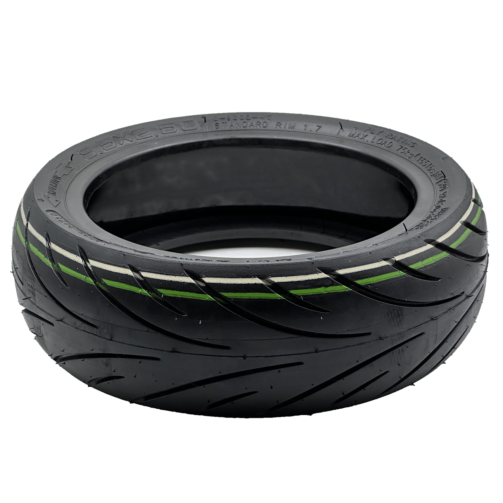 Neumático sin cámara de 9.5 x 2.50 de 9.5 pulgadas con pegamento vivo reparable para accesorios de scooter eléctrico NIU KQi3/Pro/Max, reemplazo de rueda delantera trasera, antideslizante,