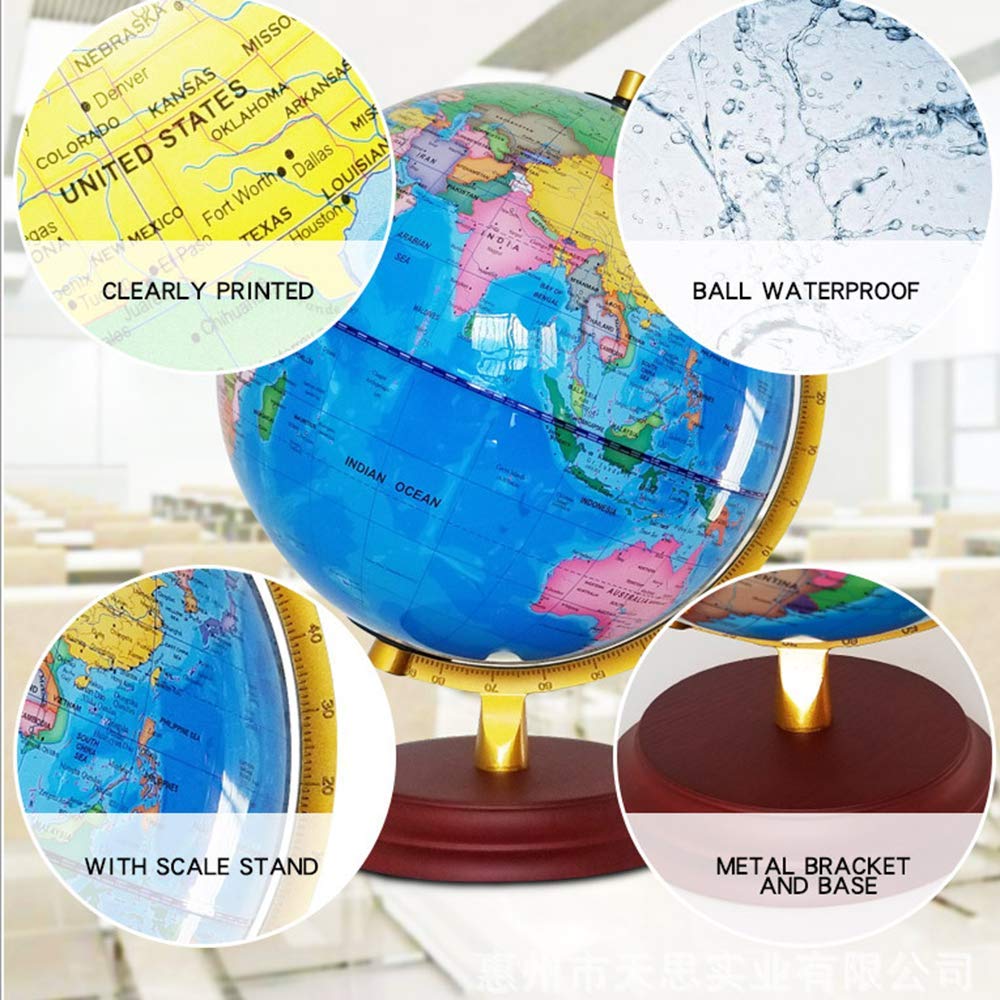 Amazon.co.jp: Globe、Earth English World Map With Geography