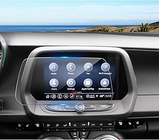 2016-2023 2024 Camaro Screen Protector for Chevrolet Camaro (1LT/2LT/3LT/LT1/1SS/2SS/ZL1) 8-inch Touch Screen, 2024 Camaro Tempered Glass 2023 2022 Camaro 8Inch HD Display Protective Film