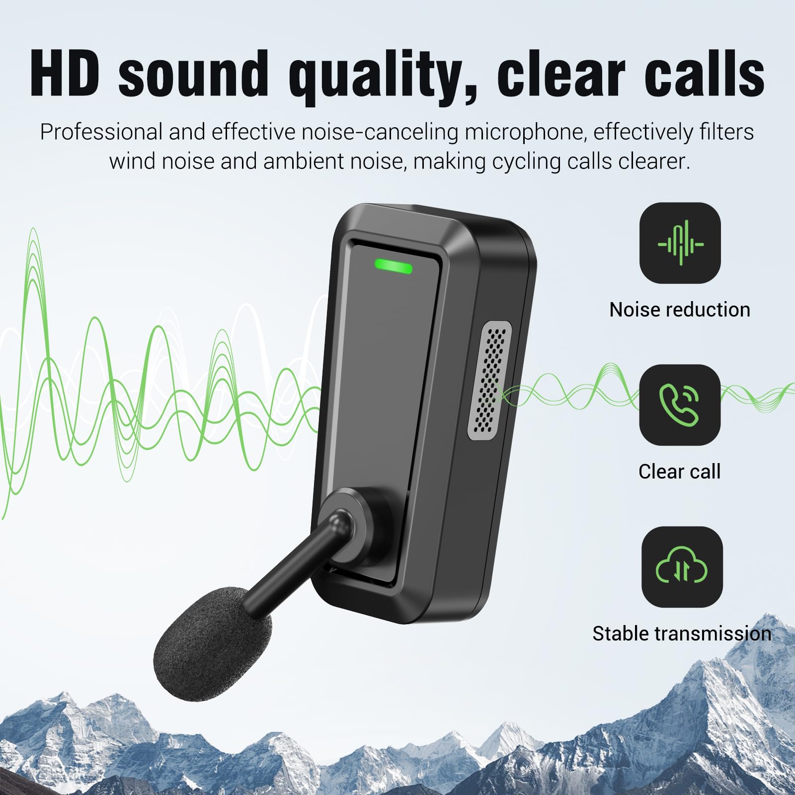 Intercom Vélos à Vélo | Casque Bluetooth Moto 520 Mètres