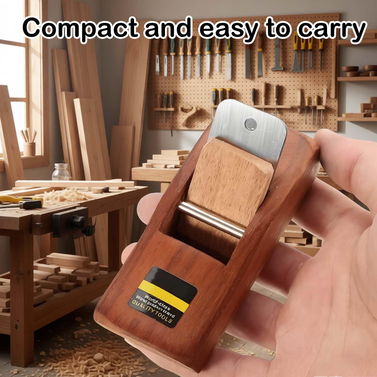 Einhandhobel, Mini Hobel, Handhobel Klein, Putzhobel, Holzhobel, Schreinerflugzeug Handwerkzeug, Handhobel Holz für Geeignet zum Besäumen und Hobeln