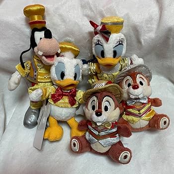 Amazon | 30周年 ぬいぐるみバッジセット ミッキー ミニー ドナルド