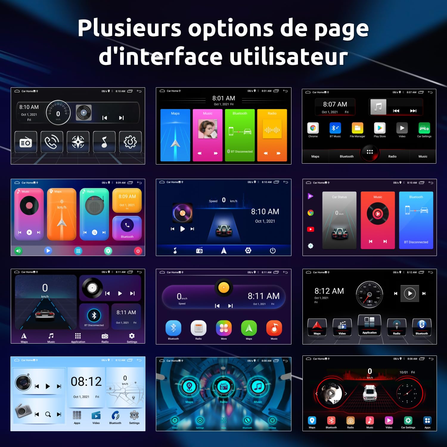 Autoradio 7" Android 15 CarPlay sans Fil pour Opel Corsa D/Astra H/Zafira B | 4Go RAM + 64Go ROM, Android Auto Sans Fil, GPS, WiFi, Bluetooth, Commandes au Volant
