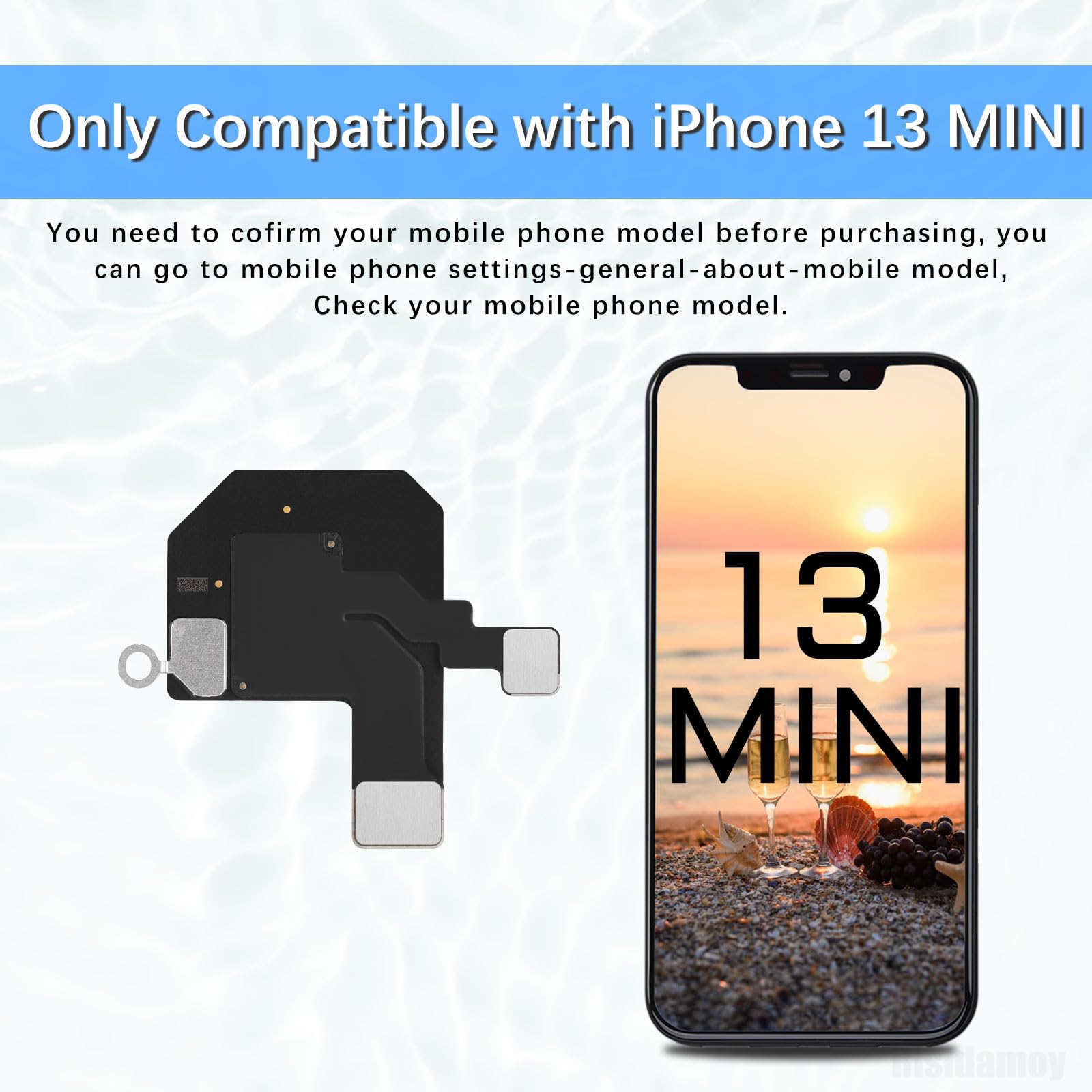 Amazon.co.jp: Risidamoy iPhone 13 Mini GPS アンテナ シグナル