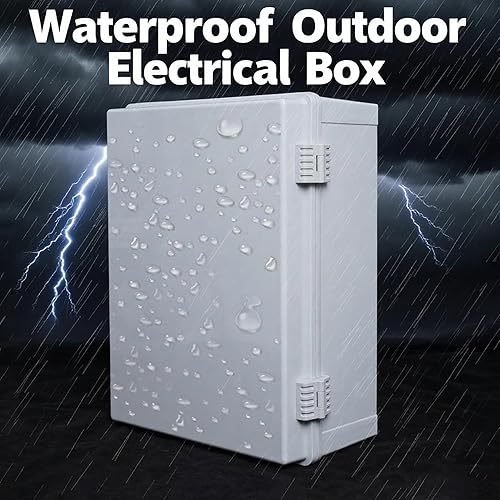Miniatura 2 de Nisorpa Caja de conexiones impermeable, carcasa de plástico IP66 para proyectos eléctricos para exteriores, resistente a la intemperie con placa de
