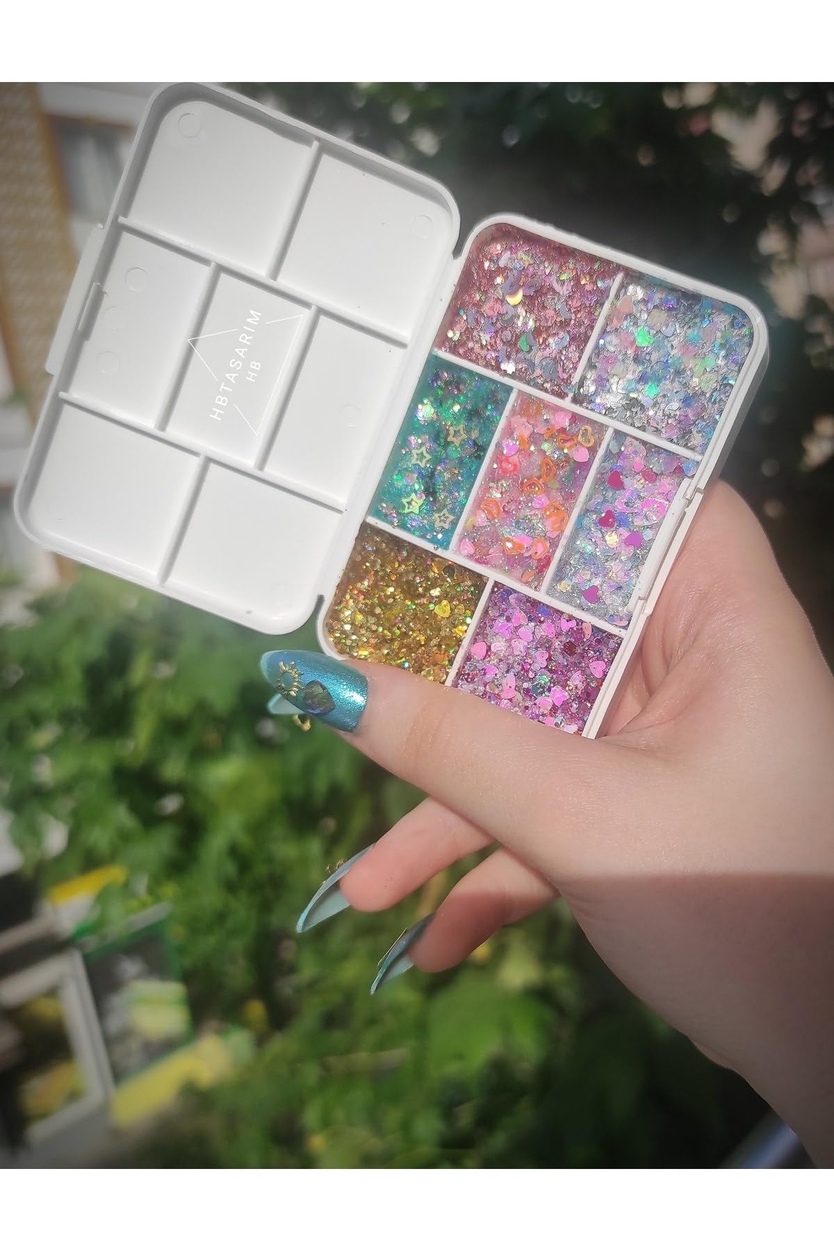 Hb Tasarım Glitter Jel Far Kremsi Jel Simli Far Paleti, 7242885299668