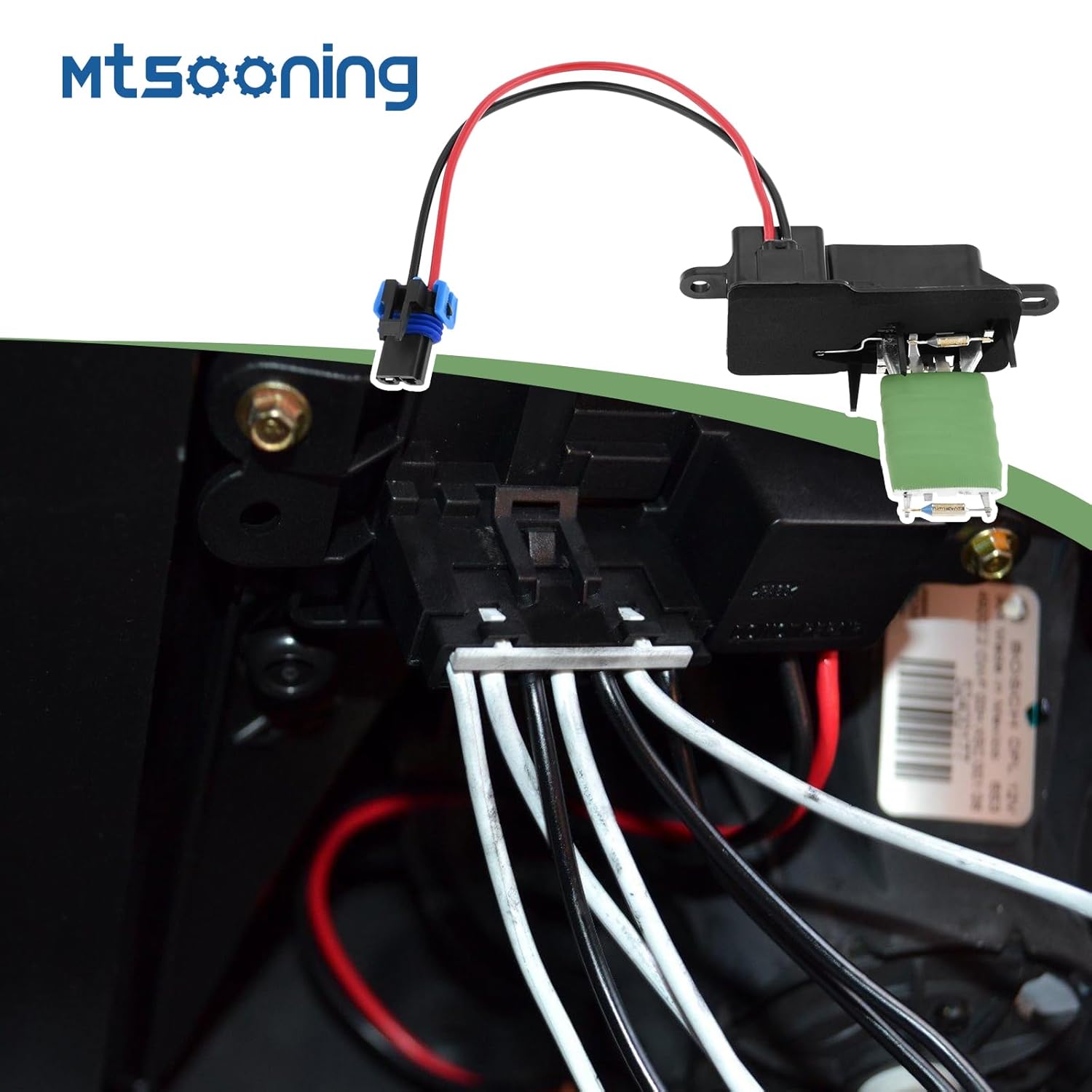Mtsooning Front HVAC Blower Motor Resistor Compatible with 1996-2019 Chevy Express 1500 2500 3500 4500/G30 1996-2019 GMC Savana 1500 2500 3500 4500 Isuzu Models Replace# 973-007 89018770