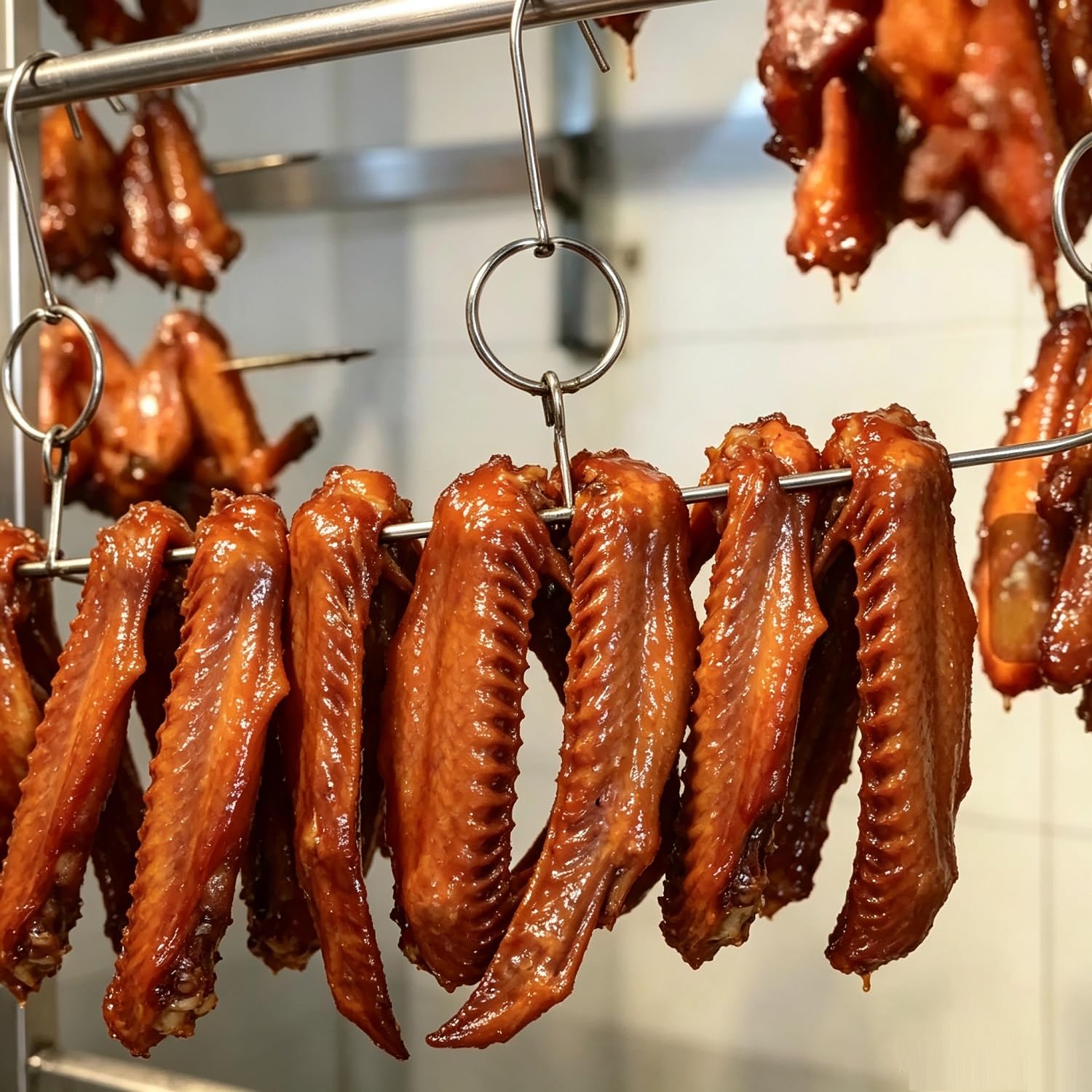 4 Pezzi Ganci per Carne in Acciaio Inossidabile da 16 Pollici per BBQ e Arrosto