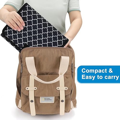 Miniatura 12 de Accmor Cambiador de pañales portátil, cambiador de bebé impermeable, almohadillas de cambio de pañales plegables para bebé Arrow