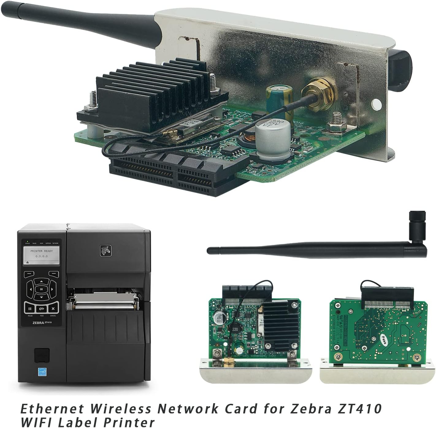 P1058930-097A New Network Card for Zebra ZT410 ZT420 ZT210 ZT220 ZT230 Thermal Label Printer - Spare Part Replacement Internal Ethernet Print Server