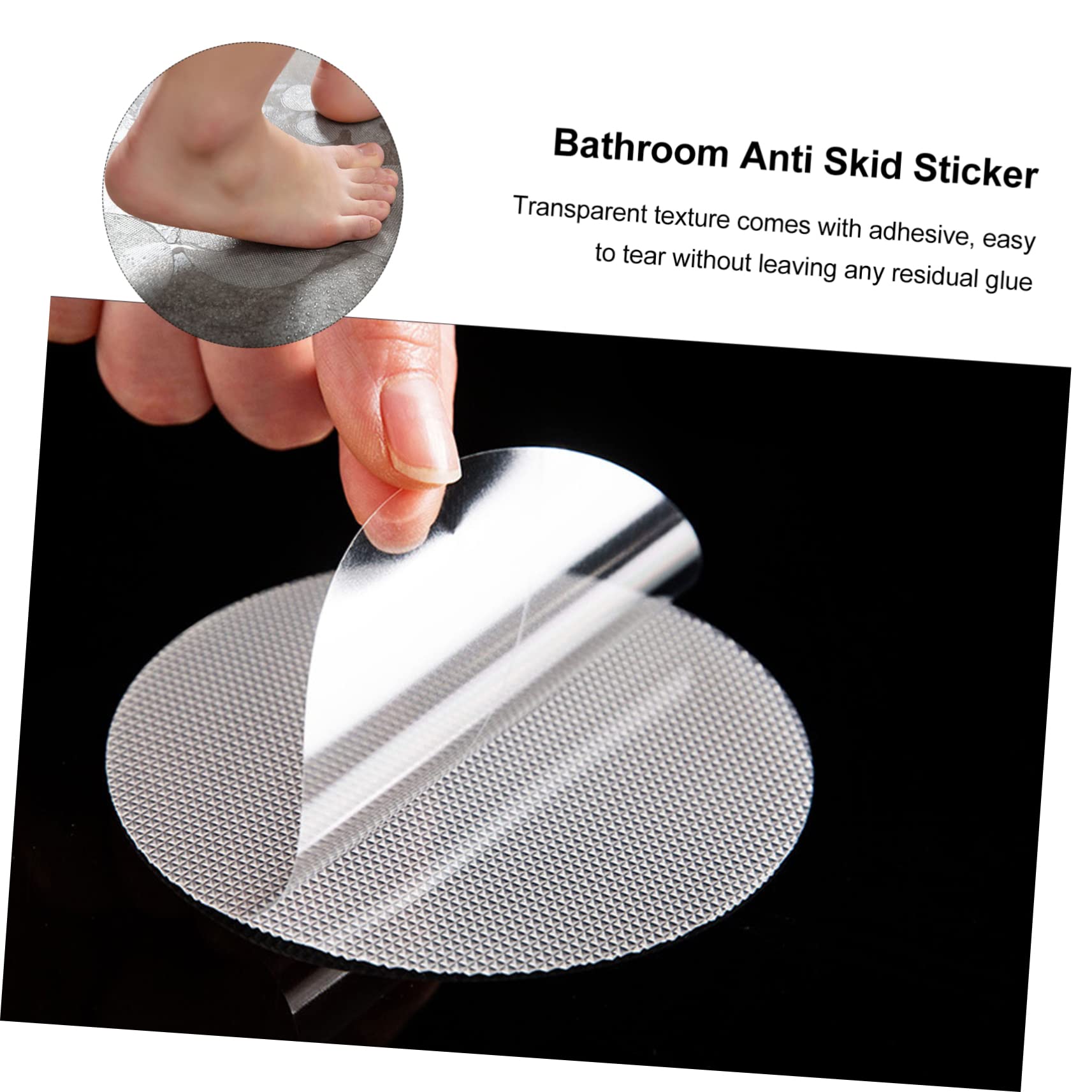 3 Juegos De Pegatinas De Ducha para Baño Antideslizantes para Bañera Cocina Escaleras 16 Unidades X 3 Unidades