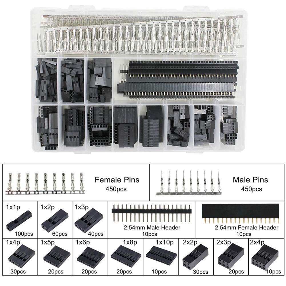 Kit De Cables Y Conectores Pb1.25 A Dupont De 2,54 Mm, Compa | Envío gratis